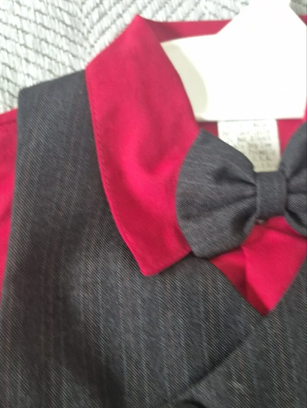 NWT Vintage Toddler Boys 24M Formal Suit Set Red Shirt Vest Shorts Hat Bow Tie